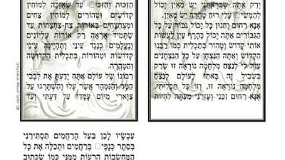 תפילה לשמירת המחשבה מהגה"צ הרב אליעזר ברלנד שליט"א