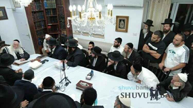 shiur to residents of Hatzor