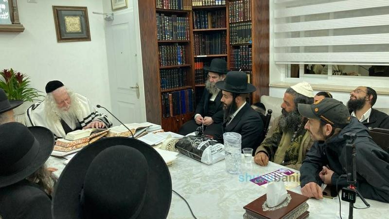 שיעור לשובו בנים באר שבע במעון קודשו של הגה"צ רבי אליעזר ברלנד שליט"א