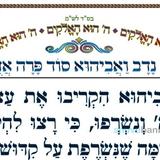 סוד נדב ואביהוא סוד פרה אדומה • המאמר היומי מהגה"צ רבי אליעזר ברלנד שליט"א