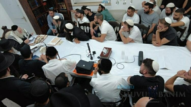 Special Shiur for “Shuvu Banim Beer Sheva” at Home of Rabbi Eliezer Berland Shlit”a
