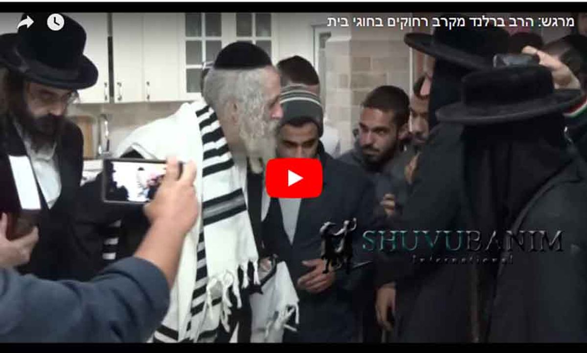 צפו: הגה"צ הרב אליעזר ברלנד שליט"א מקרב רחוקים במרכז הארץ