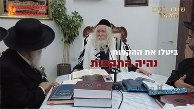 ביטלו את ההקפות נהיה התקפות - הגה"צ הרב אליעזר ברלנד שליט"א