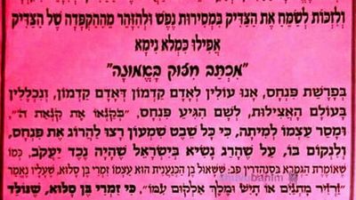 מכתב חיזוק לפרשת פנחס - הגה"צ הרב אליעזר ברלנד שליט