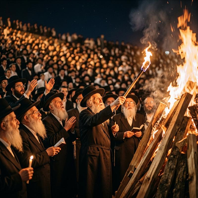 תיעוד מיוחד! ל"ג בעומר תשע"ה בהולנד ובמירון עם הגה"צ הרב אליעזר ברלנד שליט"א