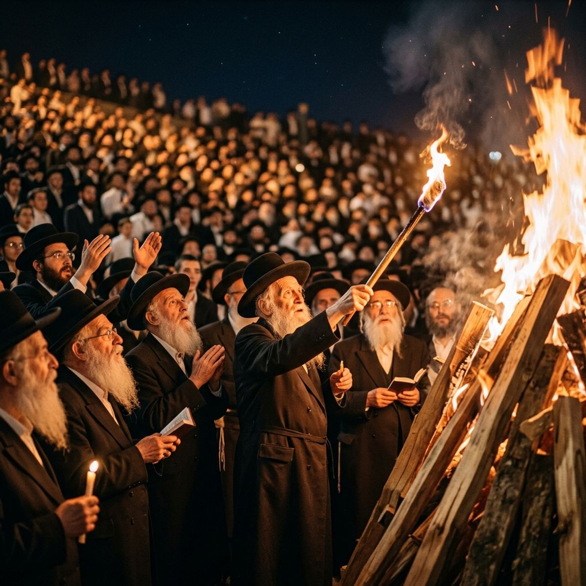 תיעוד מיוחד! ל"ג בעומר תשע"ה בהולנד ובמירון עם הגה"צ הרב אליעזר ברלנד שליט"א