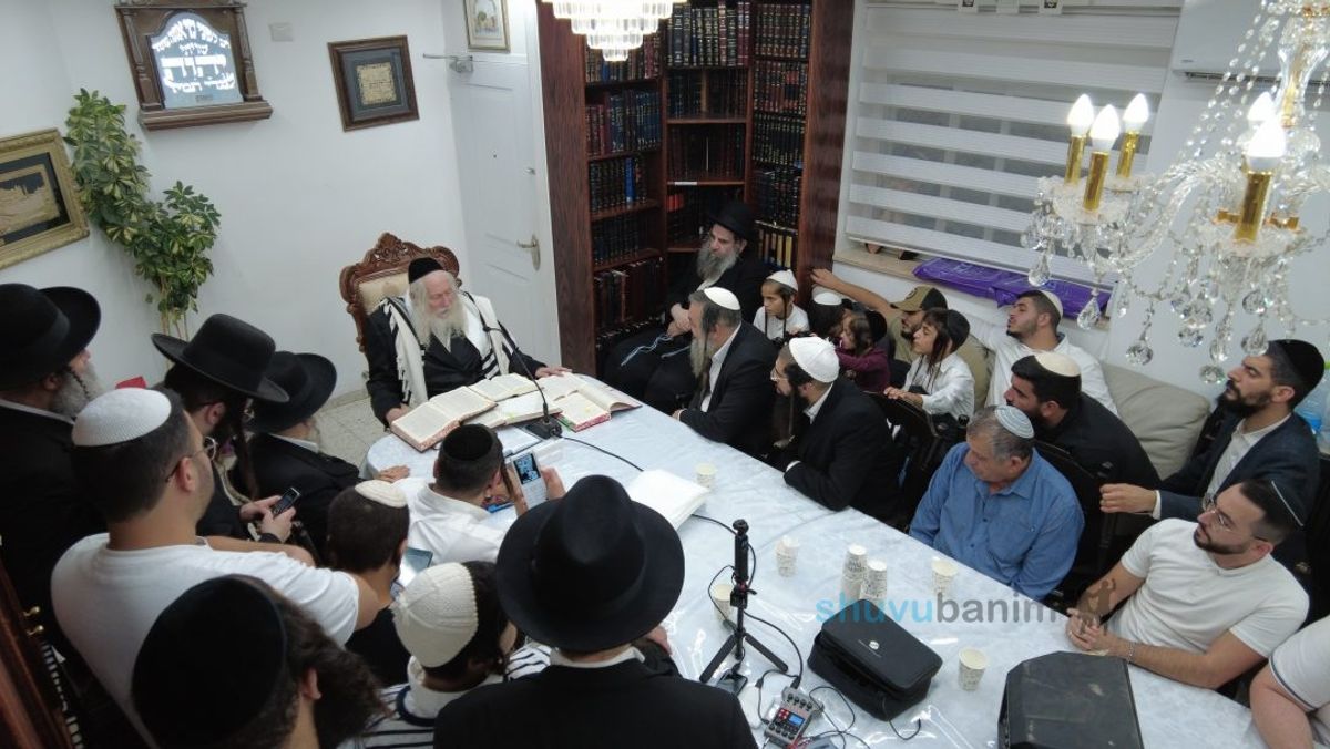 שיעור לשובו בנים באר שבע במעונו של הגה"צ רבי אליעזר ברלנד שליט"א