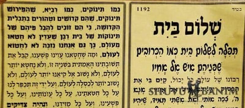 לזכות לבן זכר שיהיה כמו אליהו הנביא - תפילה של הגה"צ הרב אליעזר ברלנד שליט"א