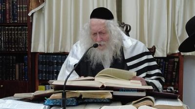 שיעור בבית הגה"צ רבי אליעזר ברלנד שליט"א לקבוצת מתקרבים מתל אביב