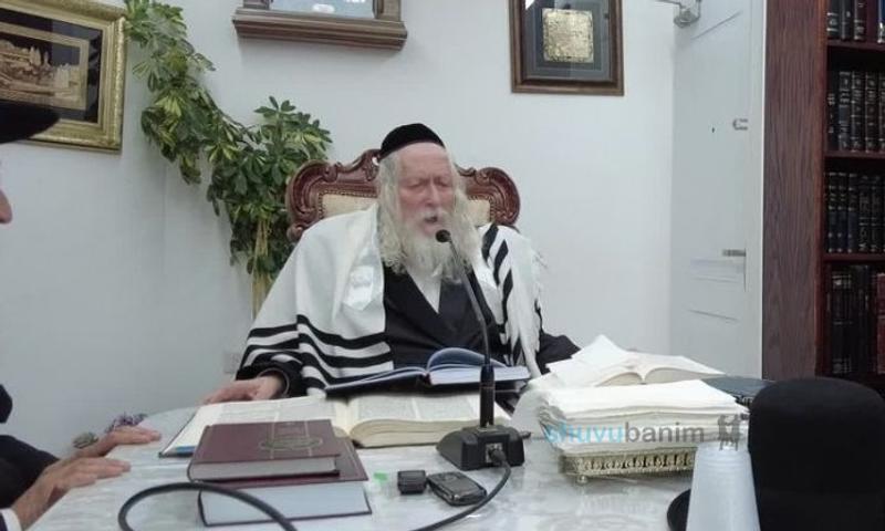 שיעור לתומכי בית מדרשינו במעונו של הגה"צ רבי אליעזר ברלנד שליט"א