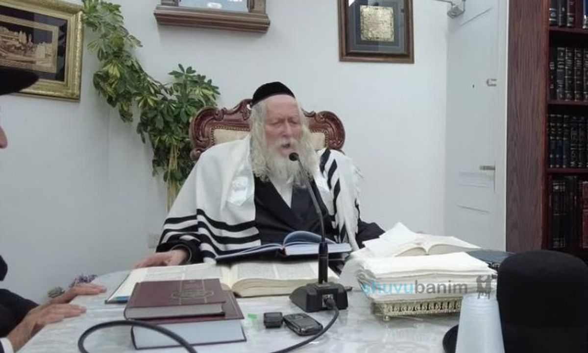 שיעור לתומכי בית מדרשינו במעונו של הגה"צ רבי אליעזר ברלנד שליט"א