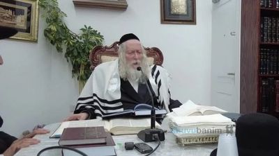 שיעור לתומכי בית מדרשינו במעונו של הגה"צ רבי אליעזר ברלנד שליט"א