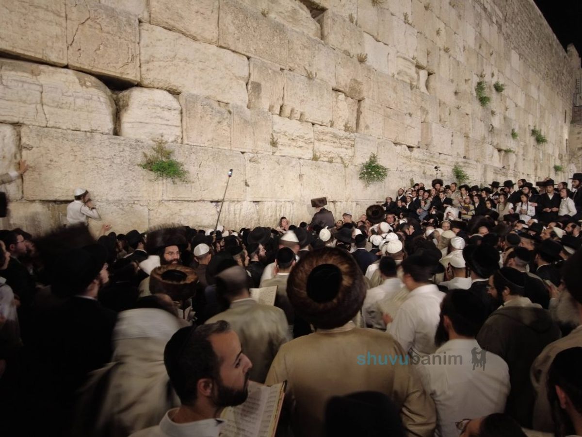 וּנְשַׁלְּמָה פָרִים שְׂפָתֵינוּ • הגה"צ רבי אליעזר ברלנד שליט"א עלה לרגל יחד עם אלפים מחסידיו