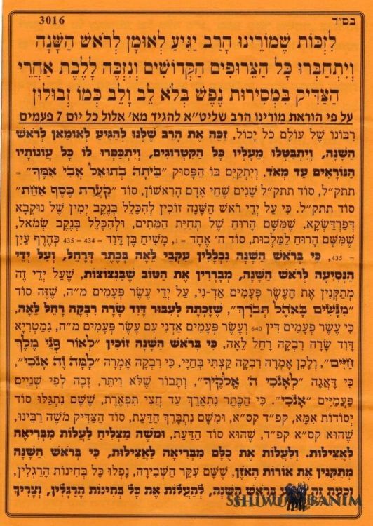 Prayer that the Rav will Reach Uman for Rosh Hashanah – One of the Most Important Prayers