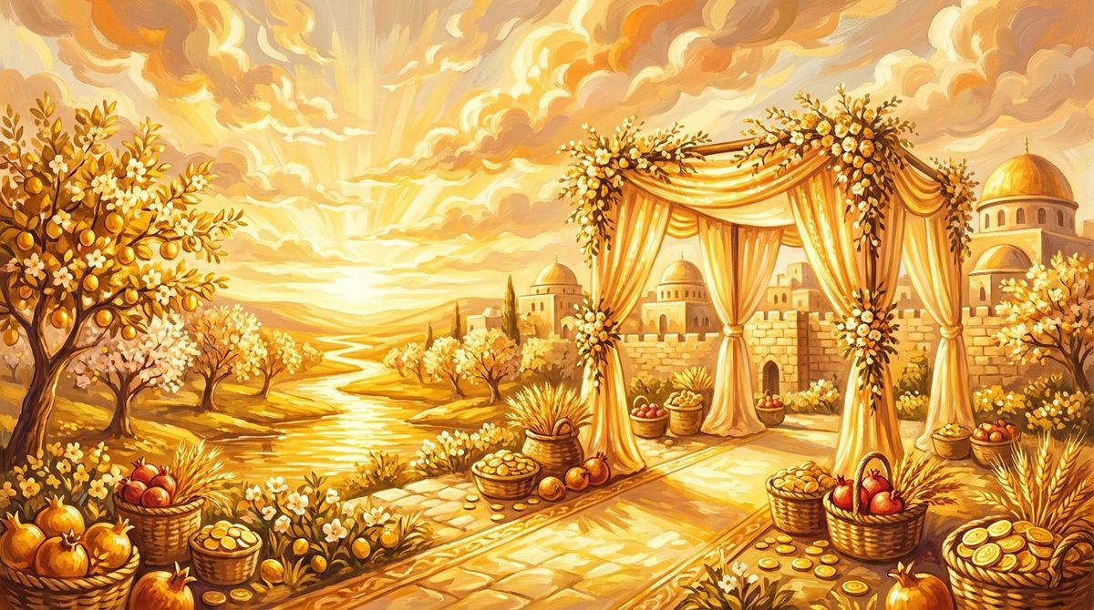 תפילה להיות כלה כהרף עין ולגור כל החיים בירושלים ולזכות לשפע של זהב