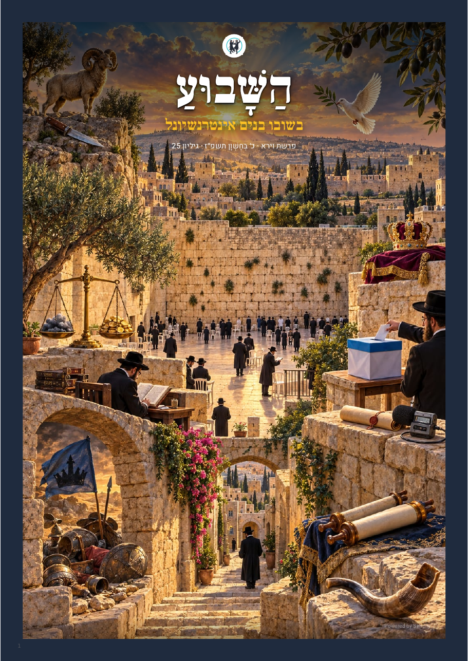 השבוע בשובו בנים אינטרנשיונל — פרשת וירא