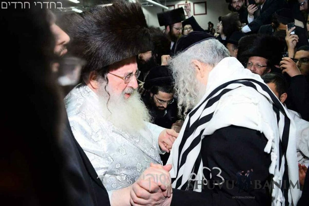 כ"ק הגה"צ הרב אליעזר ברלנד שליט"א בשמחת בית ספינקא דאראג בבני ברק – גלריית תמונות 2