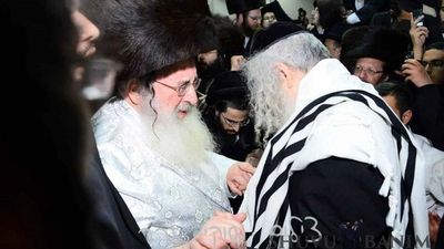 כ"ק הגה"צ הרב אליעזר ברלנד שליט"א בשמחת בית ספינקא דאראג בבני ברק – גלריית תמונות 2