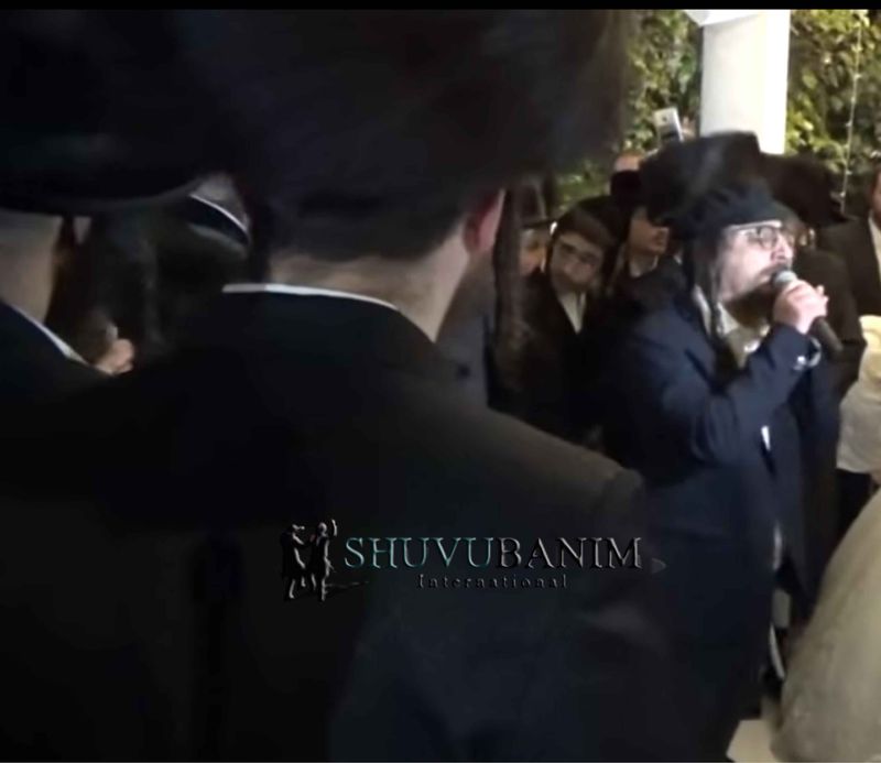 מיילך קאהן בחתונת פראנק גבירץ עם הרב ברלנד שליטא