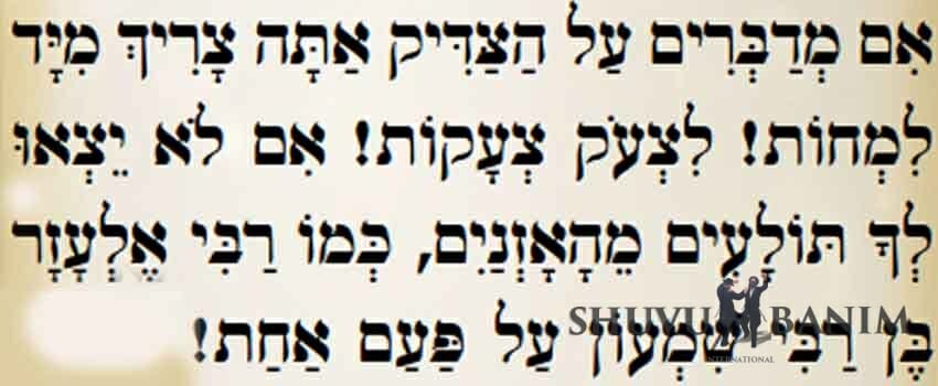 חומרת הדיבורים נגד הצדיק - דברי הגה"צ הרב אליעזר ברלנד שליט"א על המחלוקת על הצדיק - מתוך השבבי אור