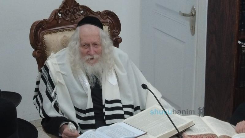 שיעור לבחורי ישיבת מתחברים במעונו של הגה"צ רבי אליעזר ברלנד שליט"א