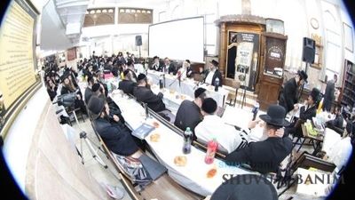 Gathering of Avreichim of Shuvu Banim in Old City for Yahrzeit of Rabbi Levi Yitzchak Bender ZY”A