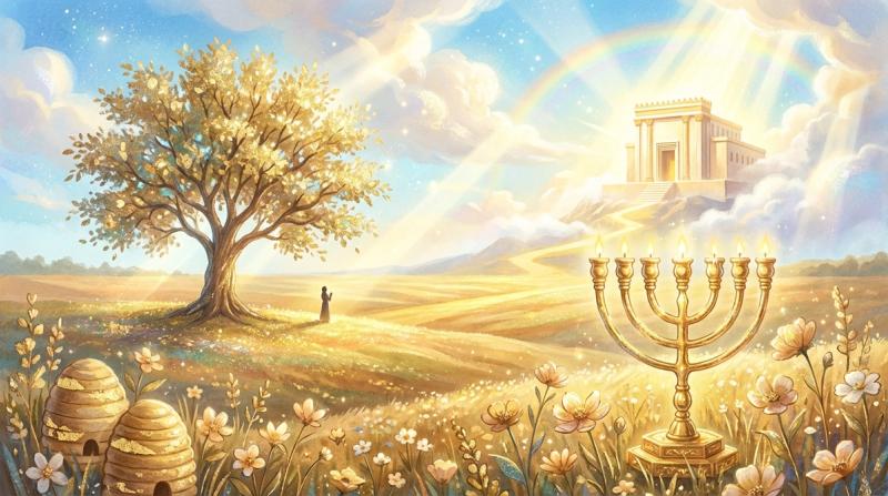 תפילה לזכות לסוד עץ השדה ולהיות כמו דבורה שעשתה פתילות לבית המקדש ולדעת שהתפלות