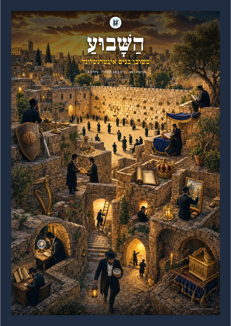 השבוע בשובו בנים אינטרנשיונל — פרשת ראה