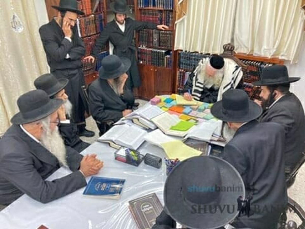 וועד הרבנים בפגישת קודש עם הגה"צ הרב אליעזר ברלנד שליט"א