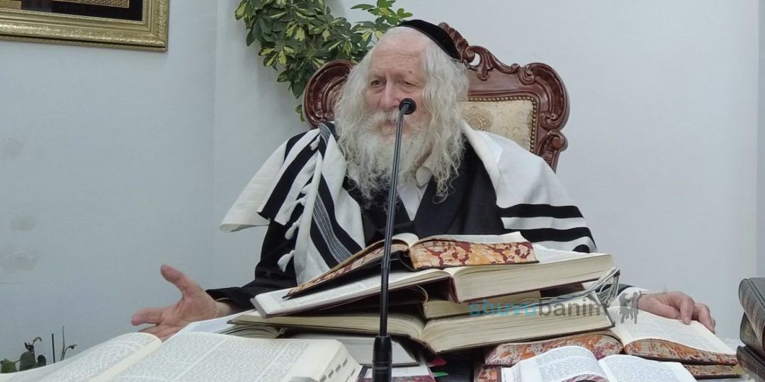 שיעור לסדרני שמחת תורה במעונו של הגה"צ רבי אליעזר ברלנד שליט"א