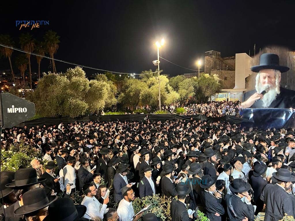 עננו אלוקי אברהם • עצרת אלפים בחברון בהשתתפות הגה"צ רבי אליעזר ברלנד שליט"א
