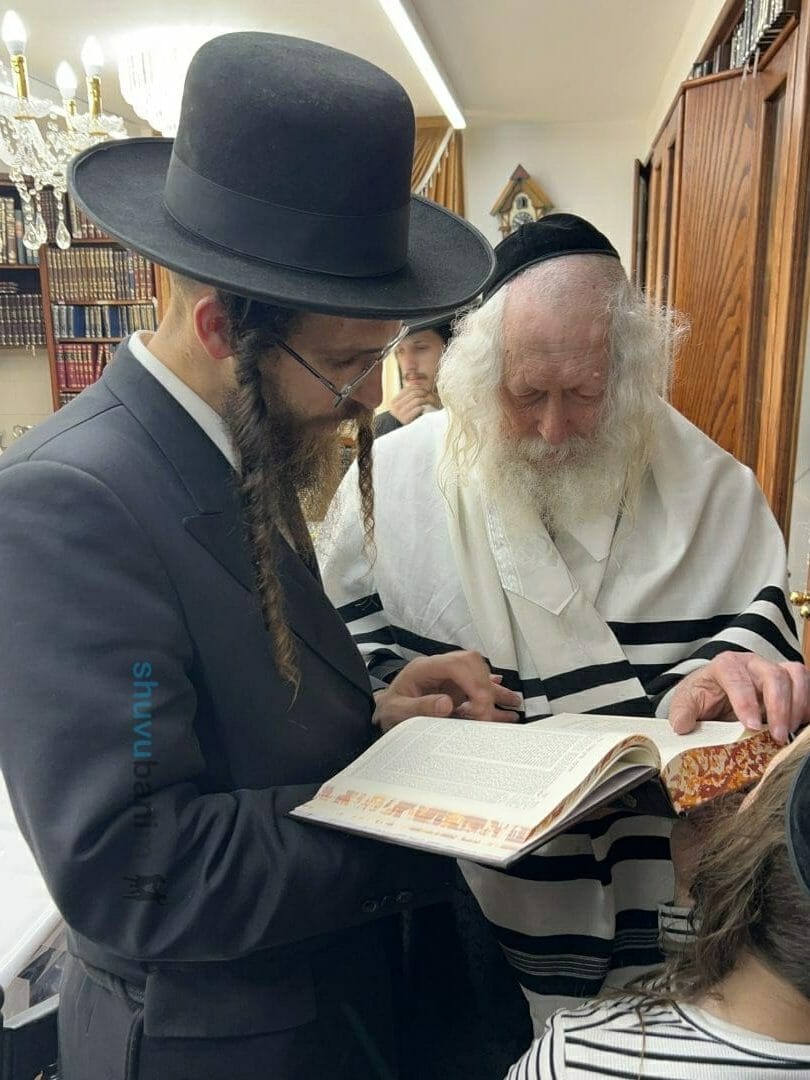 סיום הש"ס השנתי במעונו של מורינו הגה"צ רבי אליעזר ברלנד שליט"א