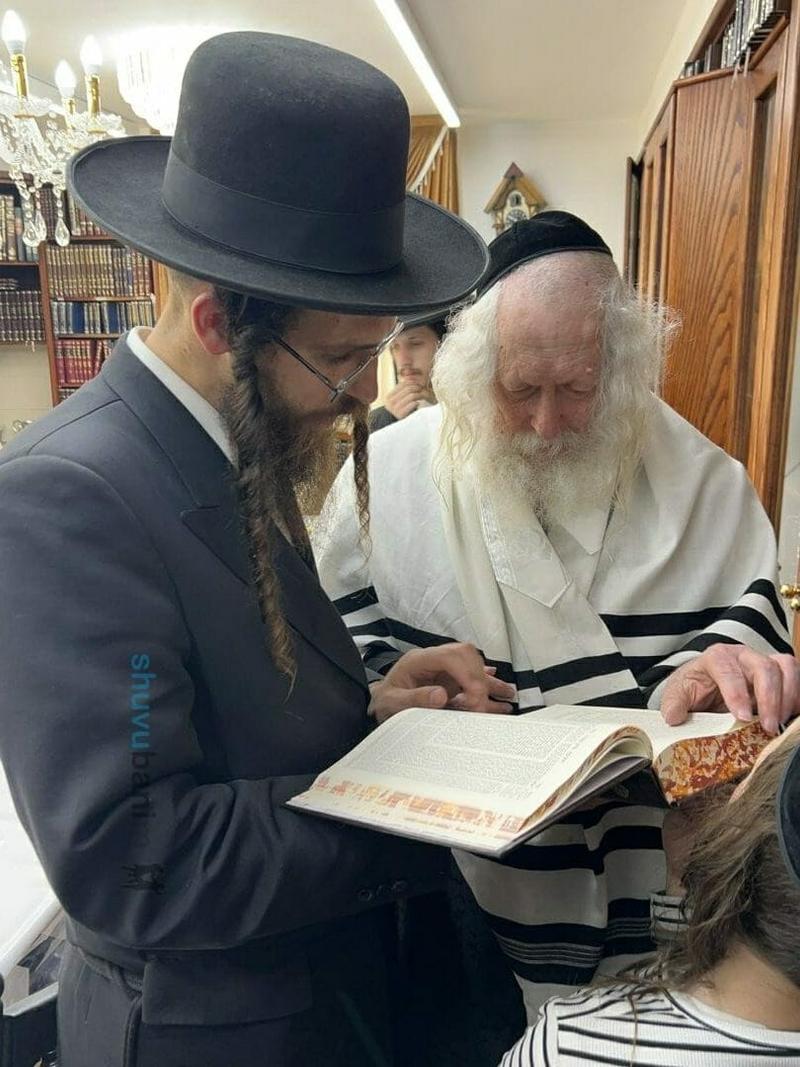 סיום הש"ס השנתי במעונו של מורינו הגה"צ רבי אליעזר ברלנד שליט"א