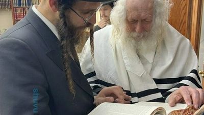 סיום הש"ס השנתי במעונו של מורינו הגה"צ רבי אליעזר ברלנד שליט"א