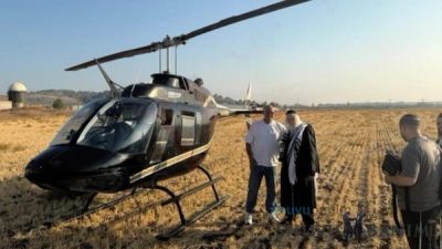 Rav Berland Shlit"a Travels to North to Pray for the Rabbanit Tlit"a