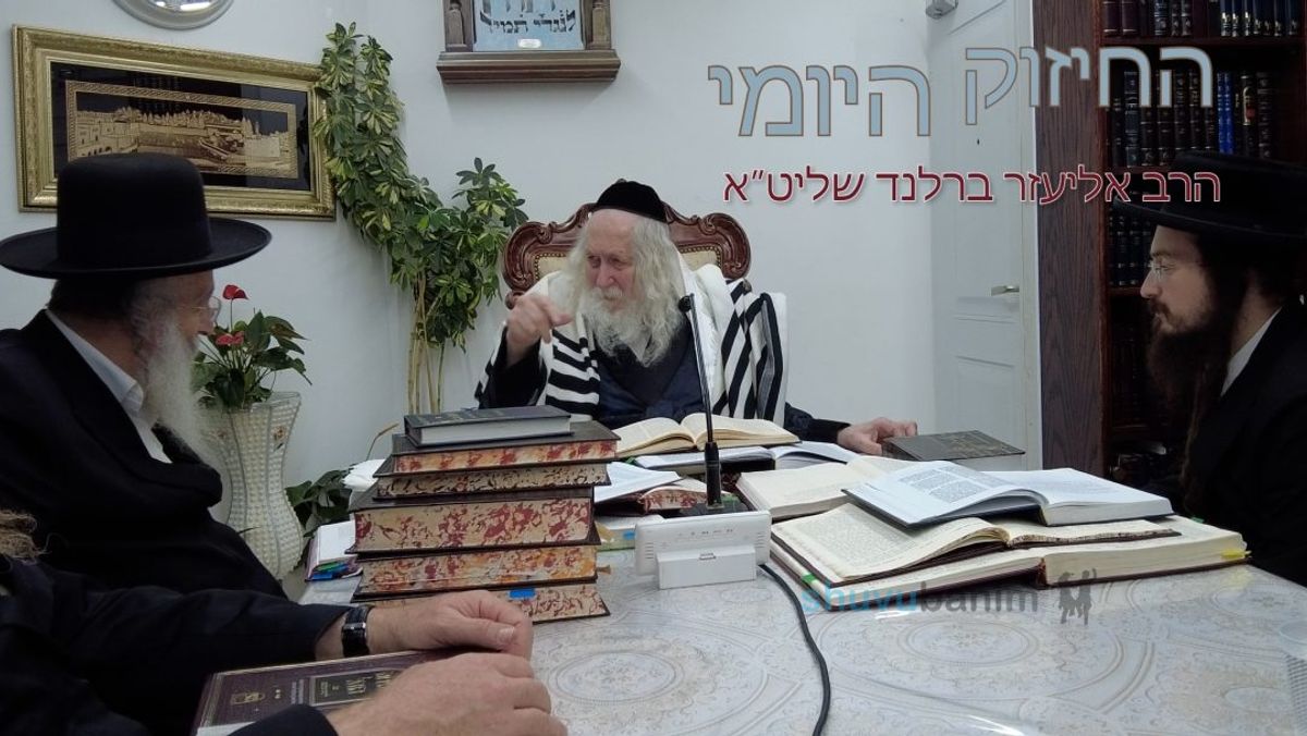 "הכינו להם בלונים רק לא נשאר מי שיעיף אותם" - החיזוק היומי מהגה"צ הרב אליעזר ברלנד שליט"א