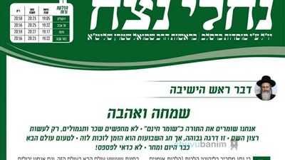 עלון נחלי נצח - פרשת נשא תשפ"ב