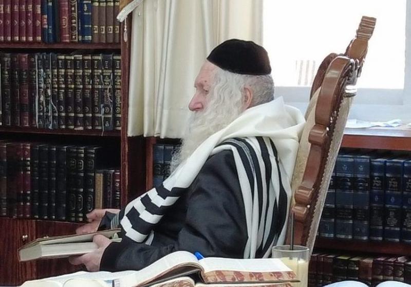 ניחום אבלים למשפחת נידם אצל הגה"צ רבי אליעזר ברלנד שליט"א