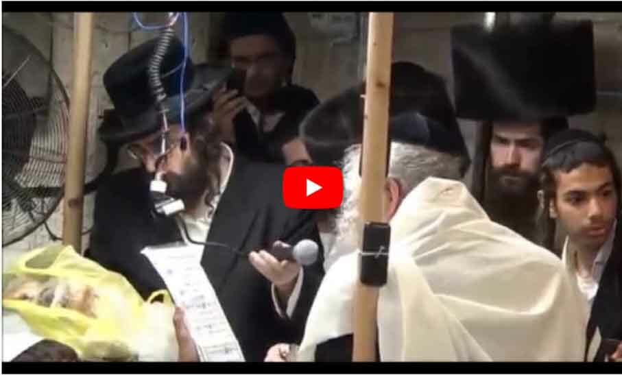 שלהבת קודש: טקס השבע ברכות של משפחת הלר אצל הגה"צ הרב אליעזר ברלנד שליט"א