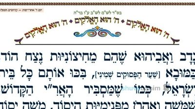 הקשר שבין נדב ואביהוא למשה והרן • המאמר היומי מהגה"צ רבי אליעזר ברלנד שליט"א