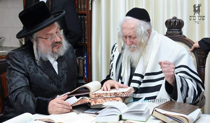 כ"ק האדמו"ר מביאלא ארה"ב בביקור אצל הגה"צ רבי אליעזר ברלנד שליט"א