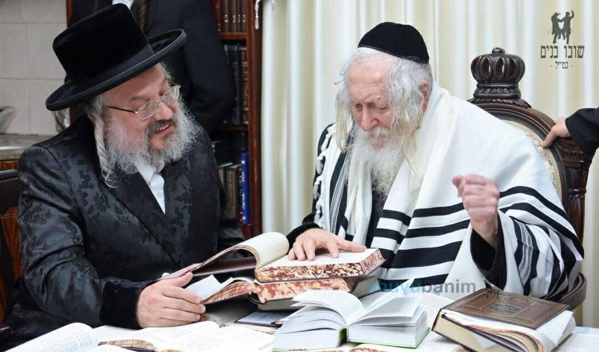 כ"ק האדמו"ר מביאלא ארה"ב בביקור אצל הגה"צ רבי אליעזר ברלנד שליט"א