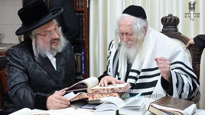 כ"ק האדמו"ר מביאלא ארה"ב בביקור אצל הגה"צ רבי אליעזר ברלנד שליט"א