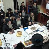 שיעור לראשי הקהילות ברחבי הארץ במעונו של הגה"צ רבי אליעזר ברלנד שליט"א