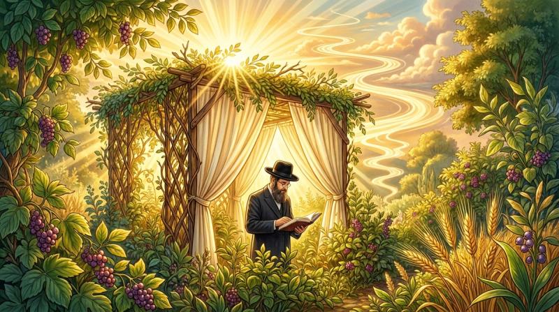 סוד אור הסוכה והצדיק: מדוע אסור לאדם לחשוב שהוא כבר יודע?