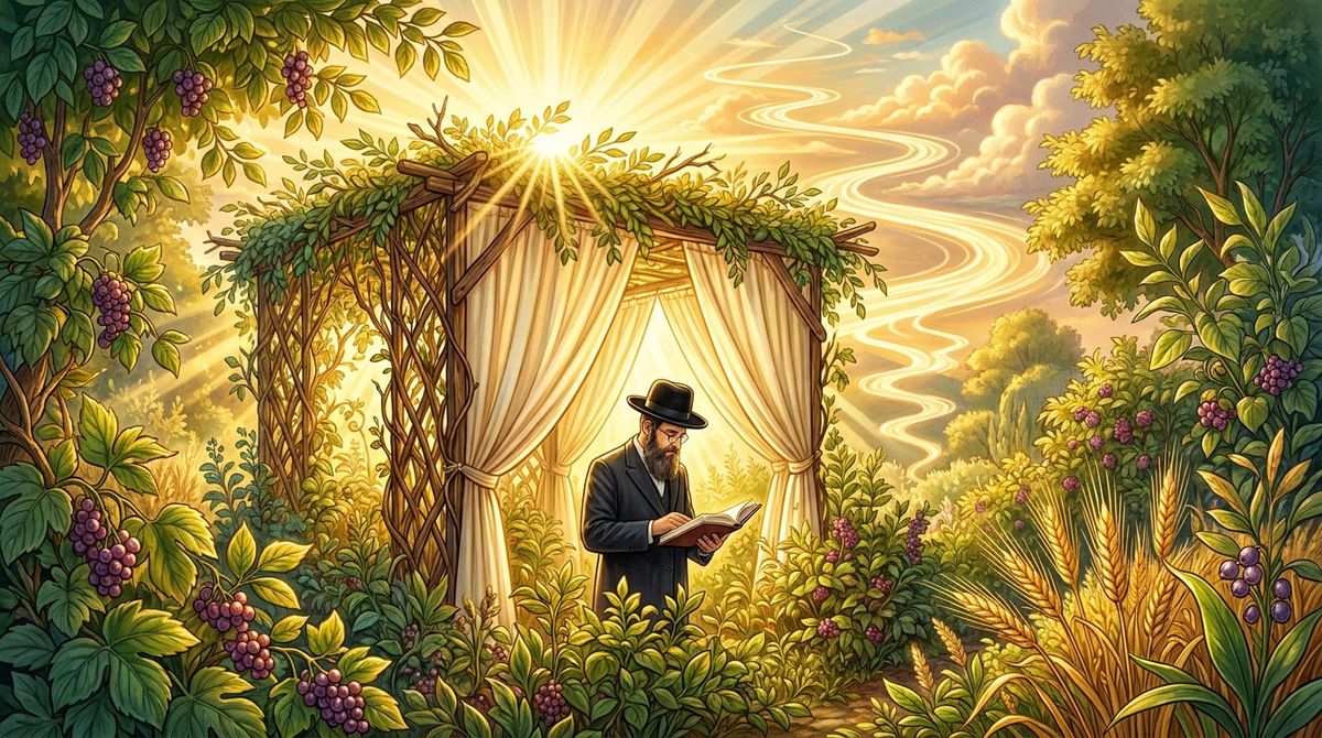 סוד אור הסוכה והצדיק: מדוע אסור לאדם לחשוב שהוא כבר יודע?