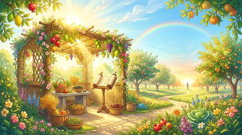 תפלה קודם יציאה והפרידה מהסוכה