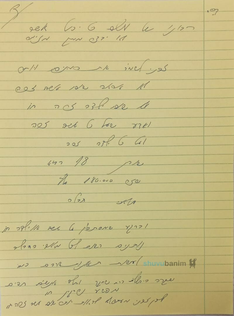 מדוע קרתה התאונה הנוראה בירושלים ברח' שמגר - תפילה חדשה מאת הגה"צ רבי אליעזר ברלנד שליט"א