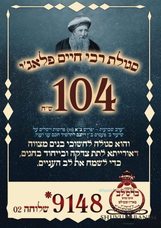 The Segula of Rav Hayim Palaggi for Erev Shavuot