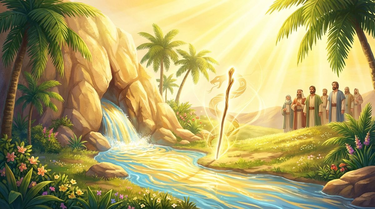 סוד המטה והנחש: מדוע הכה משה בסלע?